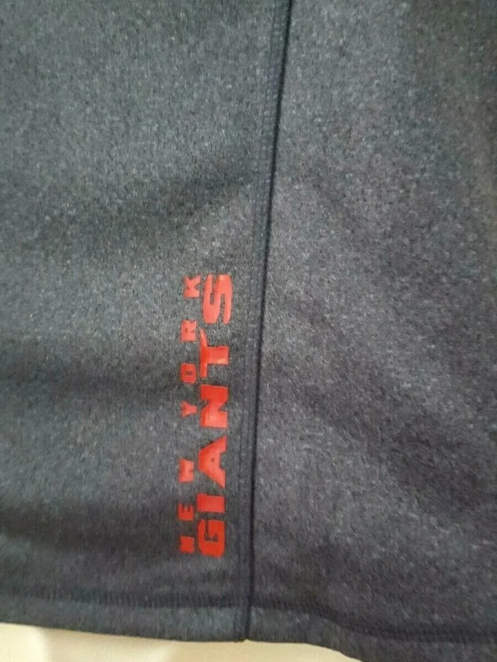 New York Giants Girls Hoodie Size Small 7/8 Double Sleeves Thumb Holes Gray New